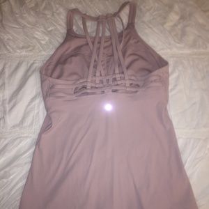 Lululemon Soft Pink Strappy Back Tank